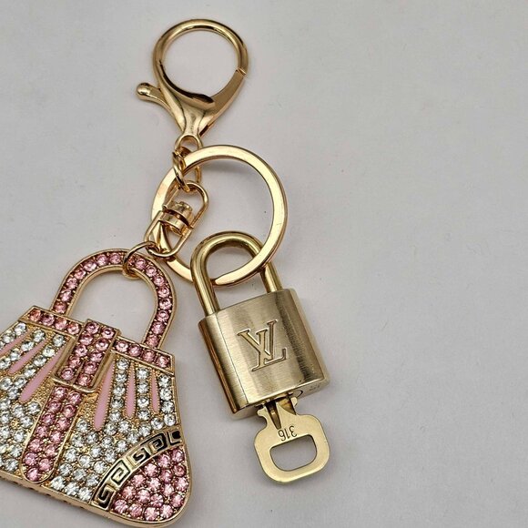 Authentic Louis Vuitton Lock & Key with unbranded Bagcharm, Keycharm, Keychain - Picture 6 of 8
